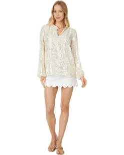 Lilly Pulitzer Giana Long Sleeve Silk Top | Shirts & Tops 7 Lilly Pulitzer Giana Long Sleeve Silk Top | Shirts & Tops -Pulitzerly Store 6137MQAF1ZL. AC SR736920