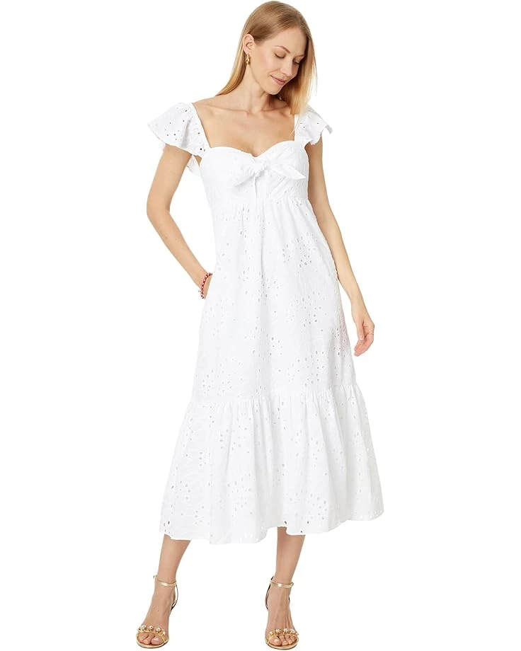 Lilly Pulitzer Lantana Flutter Sleeve Eyelet Midi Dress | Dresses 1 Lilly Pulitzer Lantana Flutter Sleeve Eyelet Midi Dress | Dresses