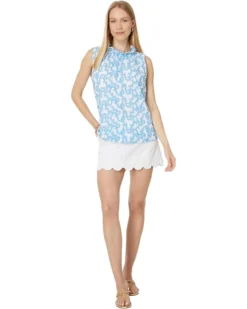 Lilly Pulitzer Dahliana Embroidered Cotton | Shirts & Tops -Pulitzerly Store 619TxQzthRL. AC SR736920