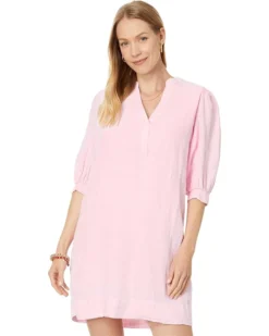 Lilly Pulitzer Mialeigh Elbow Sleeve Linen | Dresses -Pulitzerly Store 61DRT1xNPlL. AC SR736920
