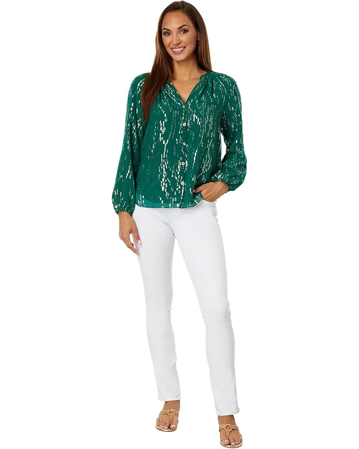 Lilly Pulitzer Saige Long Sleeve Silk Top | Shirts & Tops 4 Lilly Pulitzer Saige Long Sleeve Silk Top | Shirts & Tops - Image 4