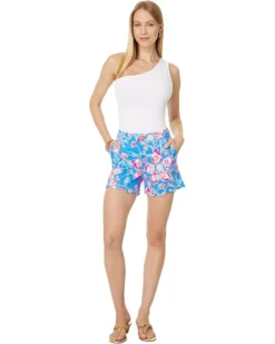 Lilly Pulitzer Buttercup Mid-Rise Shorts -Pulitzerly Store 61XEpZkPJpL. AC SR736920