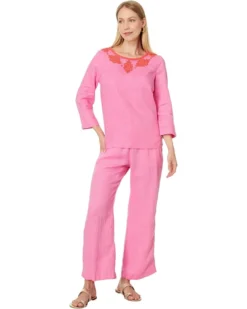 Lilly Pulitzer Brawley Linen Crop Pants -Pulitzerly Store 61Xr2MXrDL. AC SR736920