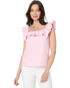 Lilly Pulitzer Zoya Ruffle Top | Shirts & Tops