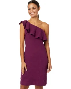 Lilly Pulitzer Bordeaux One Shoulder Dress | Dresses