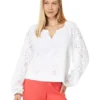 Lilly Pulitzer Maisha Long Sleeve Eyelet Top | Shirts & Tops