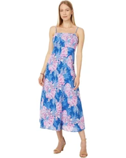 Lilly Pulitzer Jorgian Linen Midi Dress | Dresses