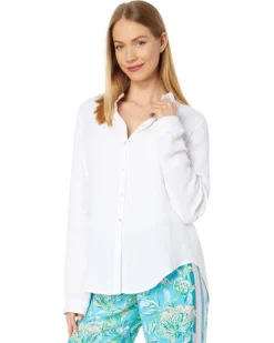 Lilly Pulitzer Geanie Button-Down | Shirts & Tops -Pulitzerly Store 717zg8dYPfL. AC SR736920