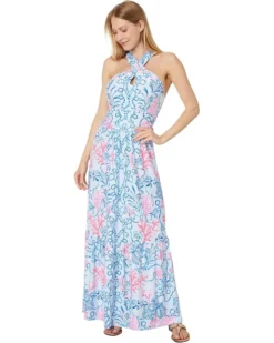 Lilly Pulitzer Montecito Halter Maxi Dre | Dresses