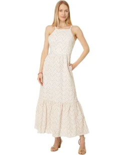 Lilly Pulitzer Charlese Eyelet Halter Maxi Dress | Dresses
