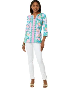 Lilly Pulitzer UPF 50+ Karina Tunic | Shirts & Tops -Pulitzerly Store 71DemisaQWL. AC SR736920