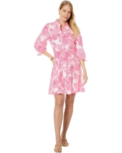 Lilly Pulitzer Amrita 3/4 Sleeve Cotton Shirtdress | Dresses -Pulitzerly Store 71DrHov3Y4L. AC SR736920