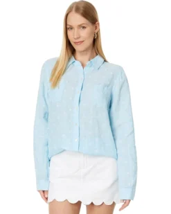 Lilly Pulitzer Sea View Button-Down | Shirts & Tops -Pulitzerly Store 71KAWBhKXvL. AC SR736920