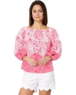 Lilly Pulitzer Jamielynn Long Sleeve Off The Shoulder Top | Shirts & Tops -Pulitzerly Store 71PV4qiDL9L. AC SR736920