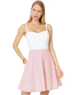 Lilly Pulitzer Winslow Eyelet Stripe Combo Dress | Dresses
