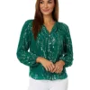 Lilly Pulitzer Saige Long Sleeve Silk Top | Shirts & Tops