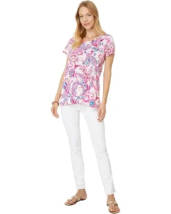 Lilly Pulitzer Etta Scoop-neck | Shirts & Tops -Pulitzerly Store 71VMmtmy5BL. AC SR736920