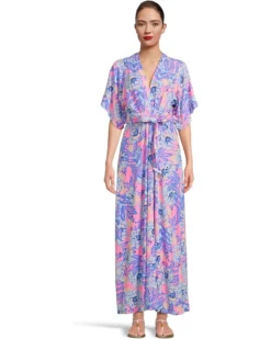 Lilly Pulitzer Wisteria Elbow Sleeve V-Neck | Dresses