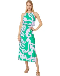 Lilly Pulitzer Gracelyn Halter Midi Dres | Dresses