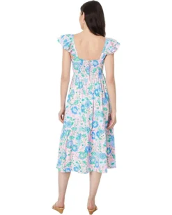 Lilly Pulitzer Bayleigh Flutter Sleeve Midi | Dresses -Pulitzerly Store 71eRNtoJMxL. AC SR736920