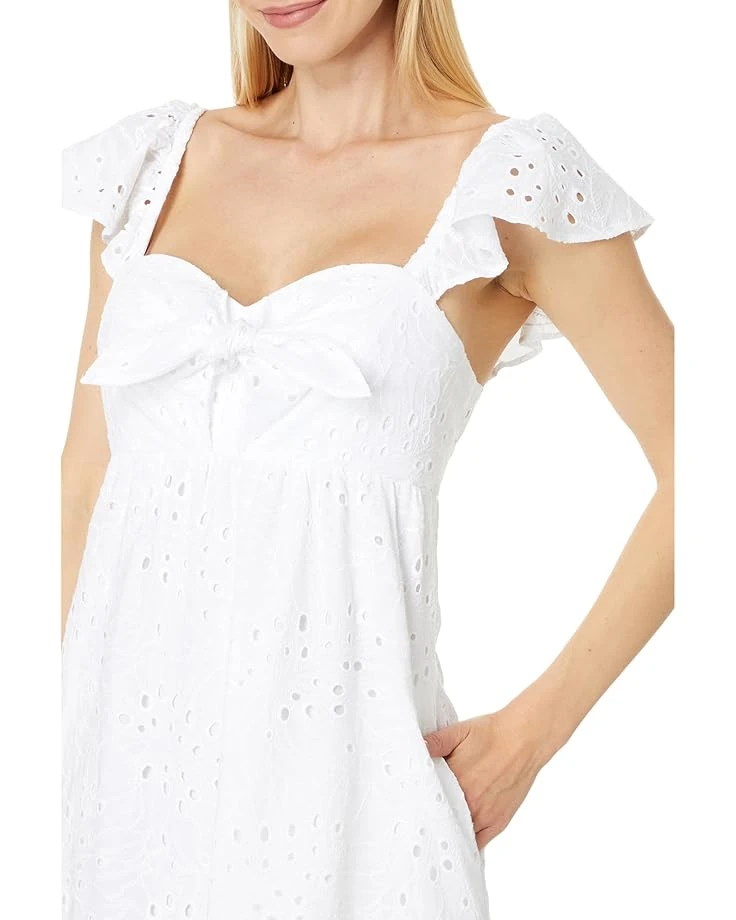 Lilly Pulitzer Lantana Flutter Sleeve Eyelet Midi Dress | Dresses 3 Lilly Pulitzer Lantana Flutter Sleeve Eyelet Midi Dress | Dresses - Image 3
