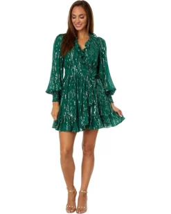 Lilly Pulitzer Birdy Long Sleeve Silk Wr | Dresses -Pulitzerly Store 71jITP JMDL. AC SR736920