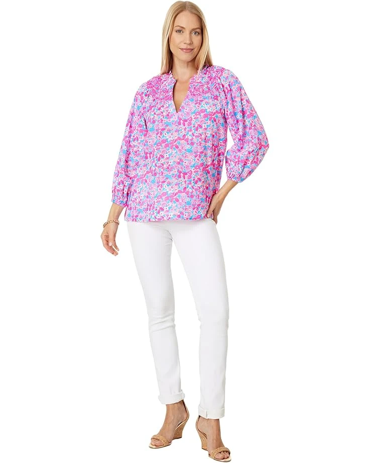 Lilly Pulitzer Lourdes 3/4 Sleeve Cotton | Shirts & Tops 4 Lilly Pulitzer Lourdes 3/4 Sleeve Cotton | Shirts & Tops - Image 4