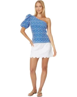 Lilly Pulitzer Delilah One Shoulder Eyelet | Shirts & Tops -Pulitzerly Store 71sL2ZMxwJL. AC SR736920