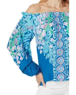 Lilly Pulitzer Aimes Long Sleeve Off The | Shirts & Tops -Pulitzerly Store 81 g1XYFd9L. AC SR736920