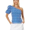 Lilly Pulitzer Delilah One Shoulder Eyelet | Shirts & Tops