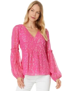 Lilly Pulitzer Cleme Long Sleeve Top | Shirts & Tops -Pulitzerly Store 81JhyUXUKSL. AC SR736920