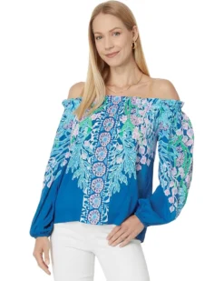 Lilly Pulitzer Aimes Long Sleeve Off The | Shirts & Tops