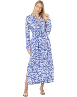Lilly Pulitzer Millicent Linen Maxi Shirt | Dresses
