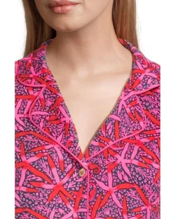 Lilly Pulitzer Pajama Knit Short Sleeve Button-Up Top | Shirts & Tops -Pulitzerly Store 81cfVhDCUL. AC SR736920