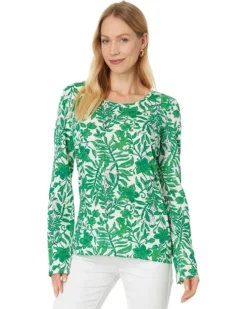 Lilly Pulitzer Etta Scoop-Neck Long Sleeve | Shirts & Tops