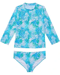 Lilly Pulitzer Kids Bobby Rashguard Set UPF 50 (Toddler/Little Kids/Big Kids) | Swimwear