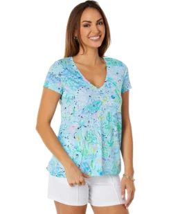 Lilly Pulitzer Etta V-Neck | Shirts & Tops