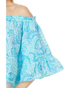 Lilly Pulitzer Croix Off-the-Shoulder Linen Top | Shirts & Tops -Pulitzerly Store 81nMsmAWatL. AC SR736920