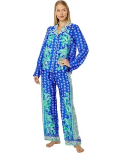 Lilly Pulitzer PJ Woven Long Sleeve Top | Sleepwear -Pulitzerly Store 81nPYItjOyL. AC SR736920