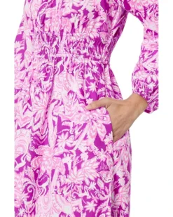Lilly Pulitzer Lakira 3/4 Sleeve Cotton | Dresses -Pulitzerly Store 91NwivEAWL. AC SR736920