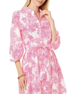 Lilly Pulitzer Amrita 3/4 Sleeve Cotton Shirtdress | Dresses -Pulitzerly Store 91uzq4ygnHL. AC SR736920